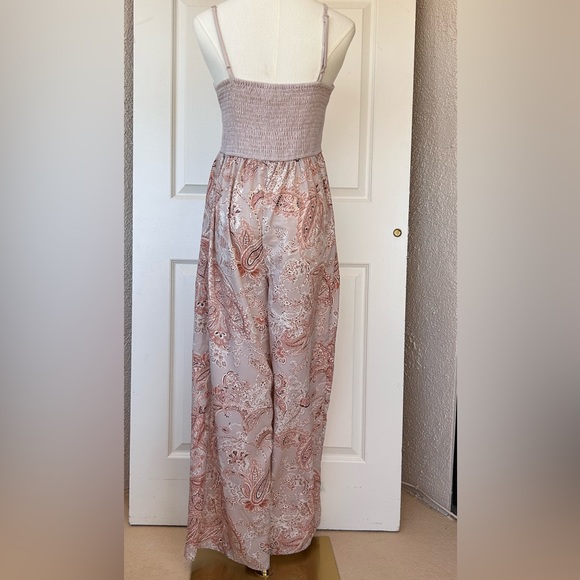 Band of Gypsies‎ Linen Bustier Top Jumpsuit Size Medium - Picture 5 of 13